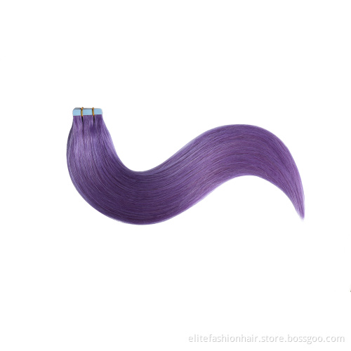 Hot sells Healthy bouncy texture No any split ends tape on hair extensions double drawn tape weft hair Tape-in Hair extension